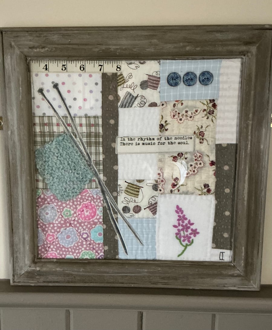 In the rhythm of the needles there is music for the soul.