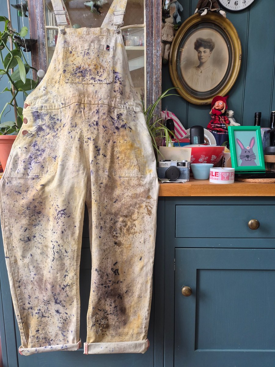 Naturally dyed dungarees