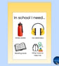 Yellow In School I Need PVC Communication Card SEN, Autism, ADHD Visual Support - Image 3
