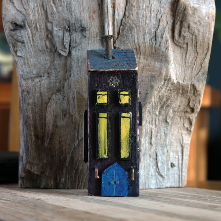 Wonky Driftwood Hoose, Driftwood Art from Scotland No25