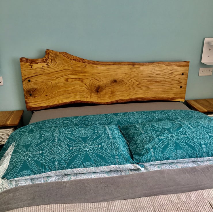 Premium Oak Headboard, King Size Bed, Frame, Be... Folksy