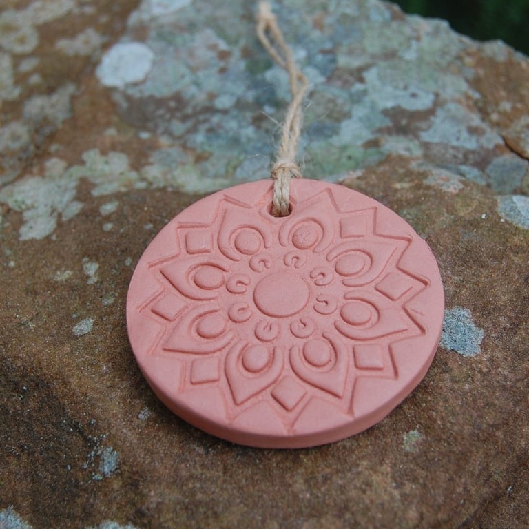 Mandala Terracotta Essential Oil Diffuser - Natural Air Freshener