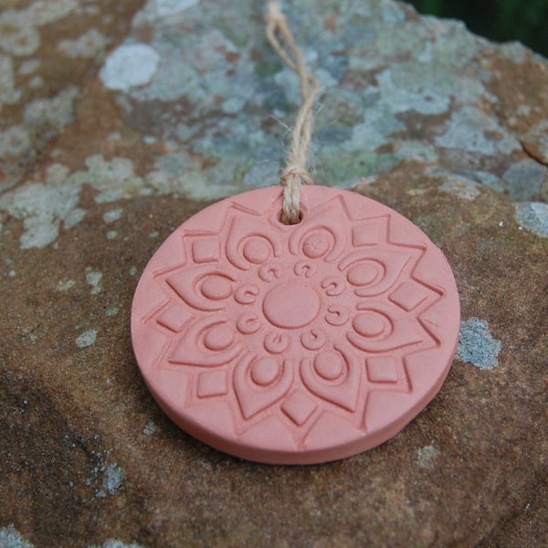 Mandala Terracotta Essential Oil Diffuser - Fragrance Disc