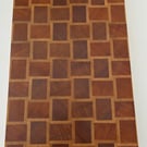 Handmade End Grain Chopping Board – Basket Pattern Meranti & Oak