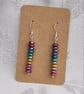 Gorgeous Stick Bead Earrings - Rainbow Haematite  - Image 6