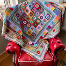 The Seed Packet Blanket Hand Crocheted