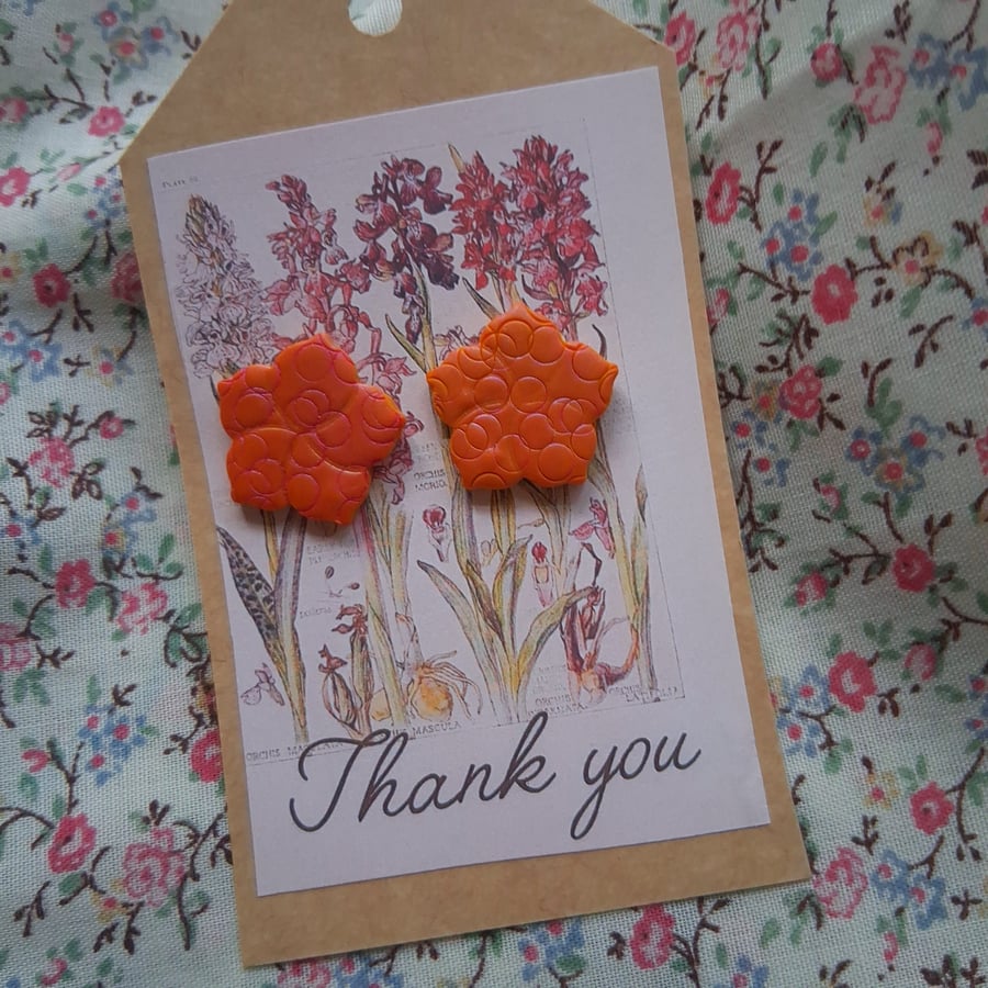 CLEARANCE! polymer clay earrings handmade- reduced-no 17