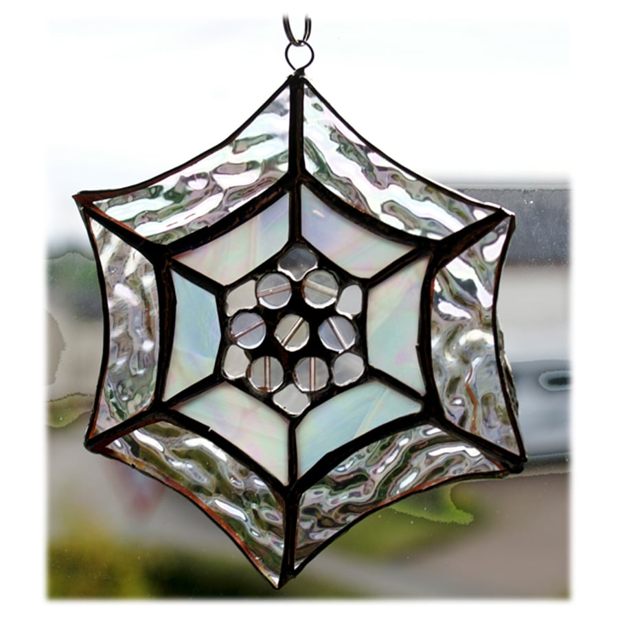 Web Suncatcher Stained Glass Handmade 
