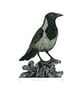Hooded Crow two-colour linocut print - Image 1