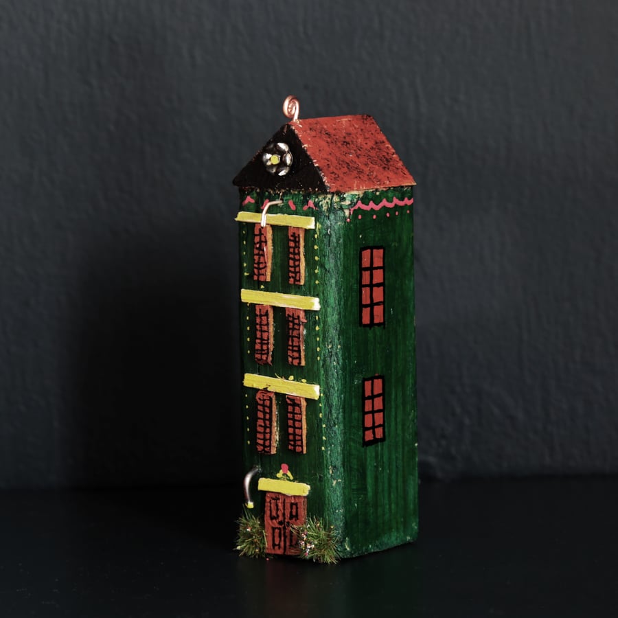 Wonky Buildings, Amsterdam Driftwood Art