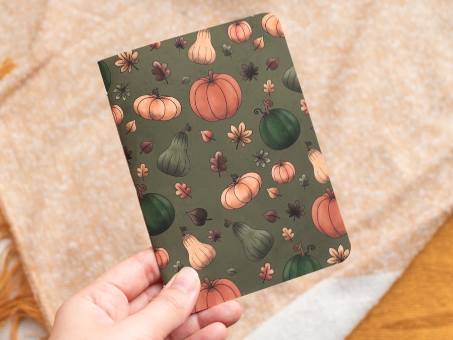 A6 Handmade Pumpkin Notebook