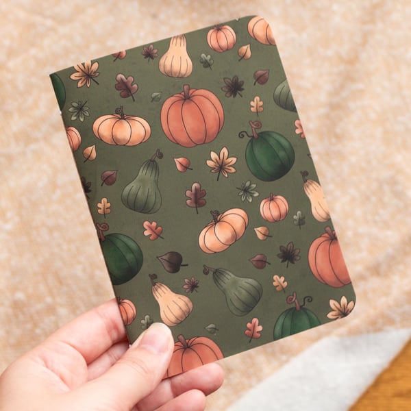 A6 Handmade Pumpkin Notebook