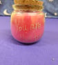 Hand Engraved You are the best Soy Wax Candle