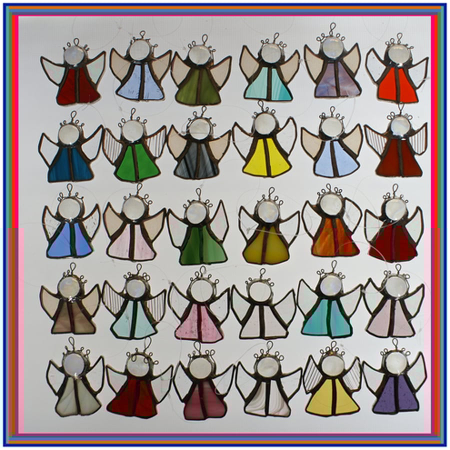 Guardian Angel - Stained glass suncatcher