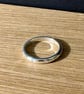 "Rain" - Sterling Silver Ring - 4g - Made To Any Size - 3mm x 2mm D shape - Image 6