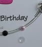 40th Birthday Card - Hot Pink Wreath Design  - Image 6