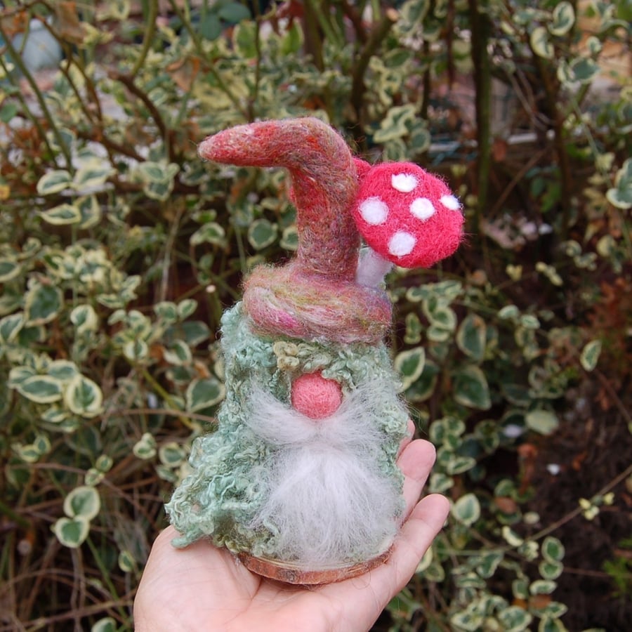 Woodland gnome in an enchanted forest Tomte Gonk 