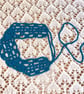 Blue Lace Crochet Headband - Image 2
