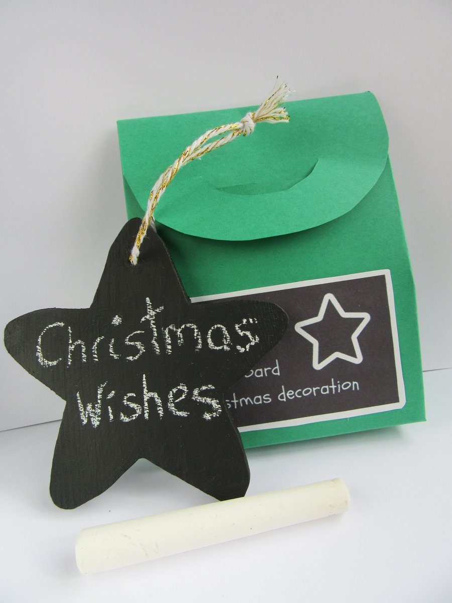 DIY Christmas decorations, gift for kids, chalk board, black board, decorations