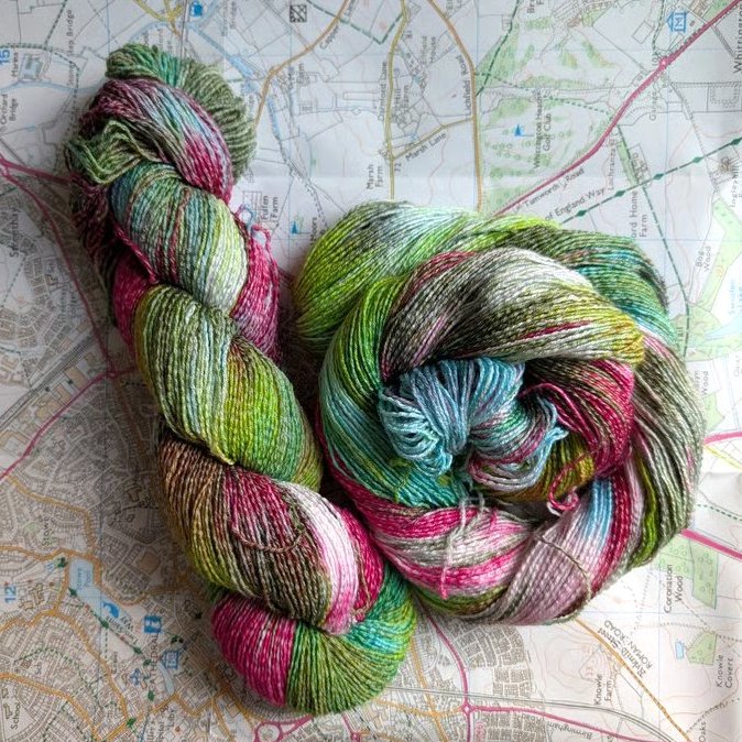 Hedgerow bloom :: cupro cotton : nylon :: 4 ply :: 100g