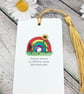 Rainbow Hedgehog Bookmark with tassel  - Image 5