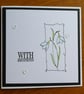 Sympathy Card - Snowdrops - Image 4