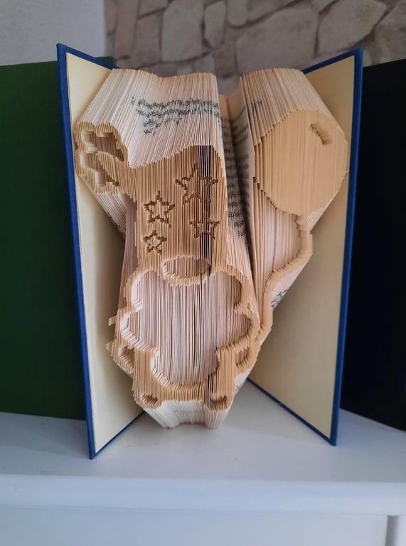 Gnome with Balloon COMBI Book Folding Pattern - EMAILED PDF PATTERN