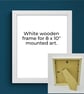 Perfectly Imperfect Solid Wood White Frame 10 x 8” - Image 1