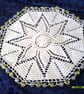 Crochet Jug Cover with Yellow and Clear Beads - Image 1