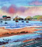 Mumbles, Swansea Bay, South Wales, Original Watercolour, in 14 x 11 " Mount - Image 2