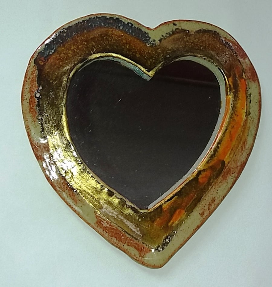 Small Heart shaped wall mirror