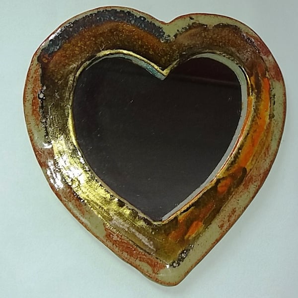Small Heart shaped wall mirror