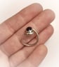 Sterling silver ring with oval garnet - Image 5