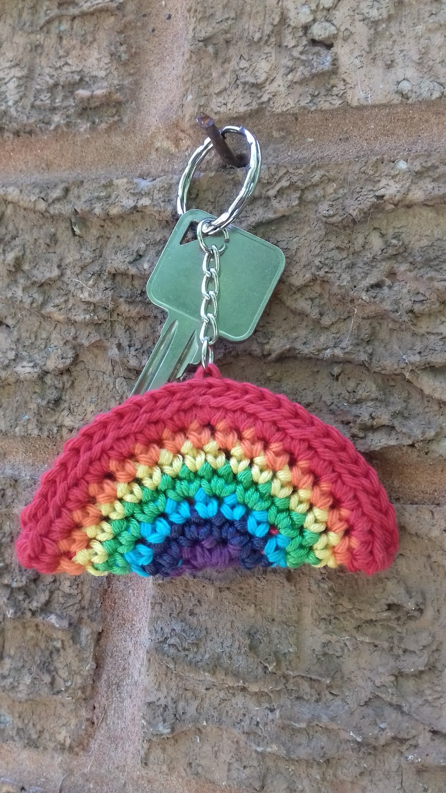 Rainbow Keyring - Includes Charitable Donation Free Delivery 