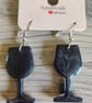 Gorgeous fun and fabulous wine glass earrings - Folksy