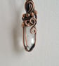 Natural Brandberg Crystal & Copper Necklace Pendant Gift Jewellery Jewelry - Image 9
