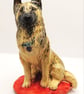 Ceramic Belgian tervuren shepherd sculpture  - Image 2
