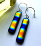 Glass Rainbow Drop Earrings