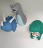 BRACHIOSAURUS - Felt Dinosaur Faux Taxidermy - Wall Mounted Animal Head - Image 6