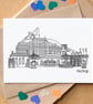 Hastings Skyline Greetings Card - Image 1