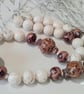 Chunky Howlite & Hand Made Polymer Clay Silver Plate Necklace - Image 4