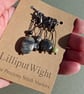 Five semi precious stone crochet stitch markers - Image 4