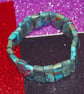 Marbled Turquoise Handmade Tiles Cuff Bracelet - Image 3