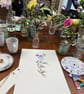Water Colour Painted Blue Geranium Print Greeting Card - Image 4