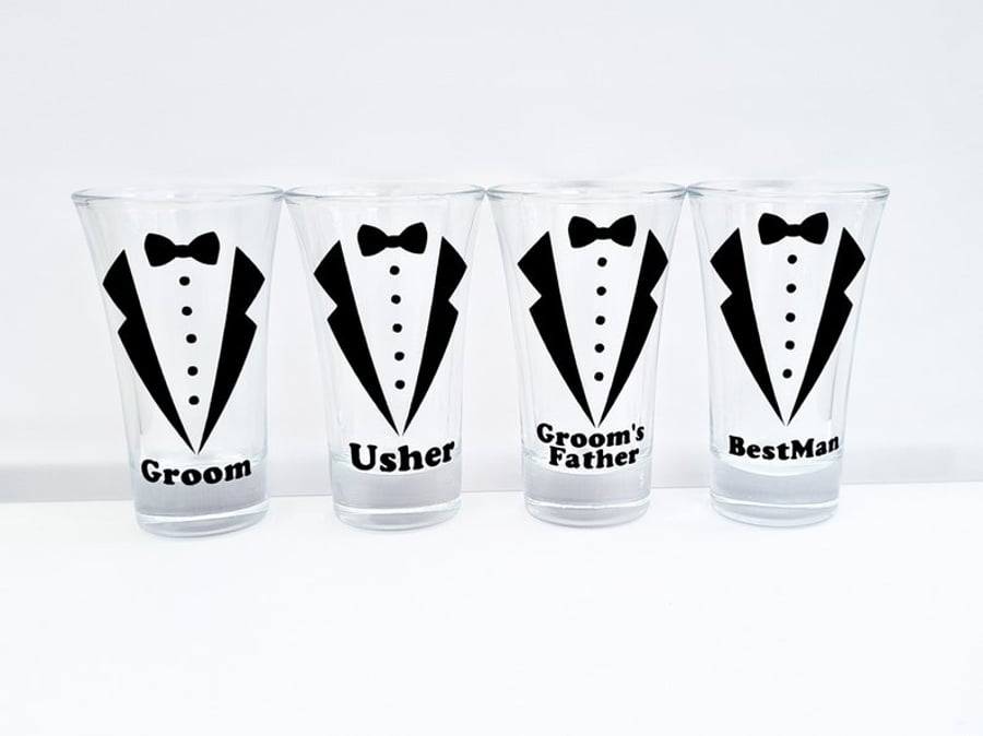 Personalised Shot Glasses Champagne Flutes Hen Party Stag Do 