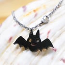 Kawaii Bat Acrylic Necklace