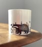 Flora & Fauna Mug - gardener gift, nature, botanical, hare, squirrel, badger - Image 3