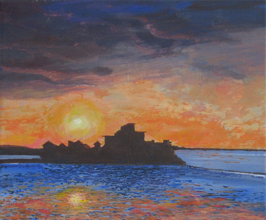 Knightstone, A Giclee print of an acrylic painting,