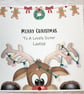 Cute Merry Christmas card for Niece, Granddaughter, Sister, Best Friend, Cousin - Image 3