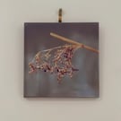 Perfectly Imperfect - Autumn seed head mini ceramic tile picture